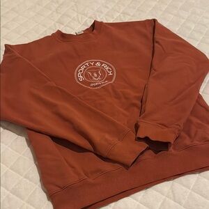 Sporty & Rich Men's Rust Sweater